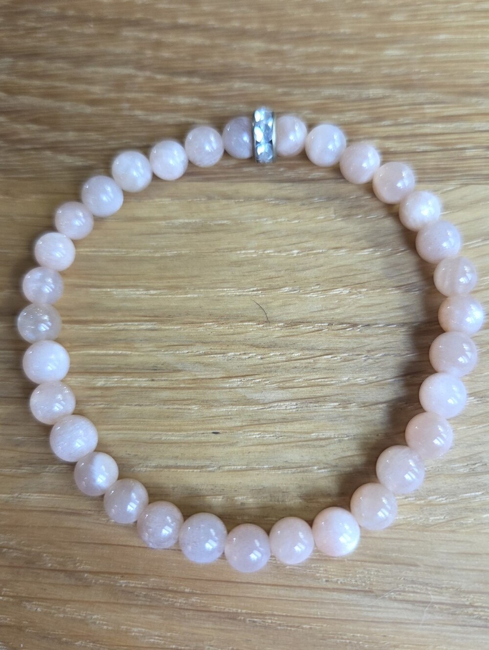 Sunstone Beaded Stretch Bracelet | Handmade